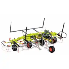 4,5 meter arbeidsbredde, fire rotorer med MAX SPREAD avlingsflytkonsept. Kan leveres med nesehjul (tilleggsutstyr)