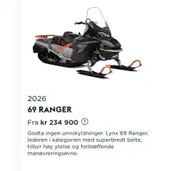 Frakt og klargj&oslash;ringskostnader tilkommer